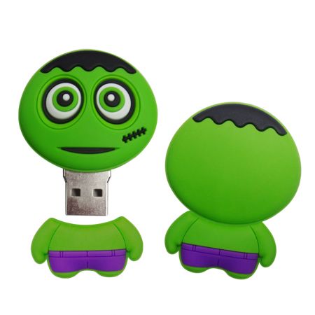 Benutzerdefinierter Gummi-USB-Stick.