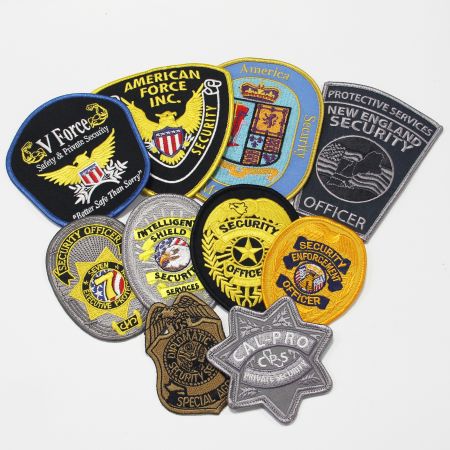 Parche de bordado de seguridad personalizado. - Parche de bordado de seguridad personalizado para planchar.