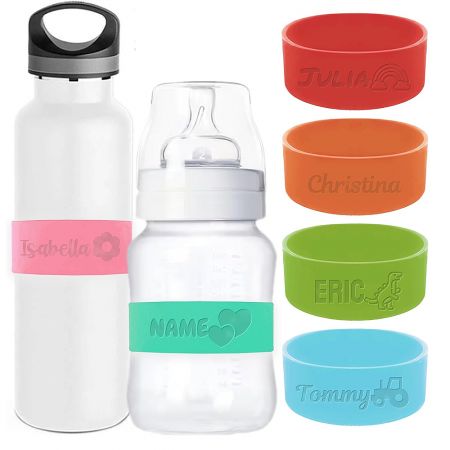 Etiam Labels Bottles Siliconae Personalizatae.