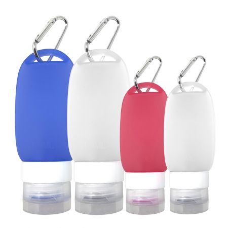 Personalizzazione del supporto per bottiglia di lozione in silicone colorato.