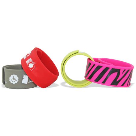 Benutzerdefinierte Silikon-Schnapparmband.