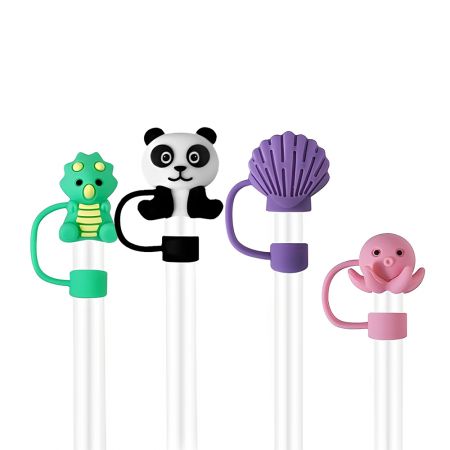 맞춤형 실리콘 빨대 커버 - 개인화된 실리콘 빨대 탑퍼