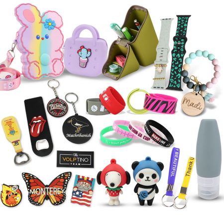 Artículos promocionales de silicona y PVC personalizados. - Fabricante OEM de regalos promocionales de silicona de alta calidad.