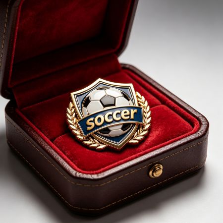 カスタマイズ可能なサッカーボールラペルピン。