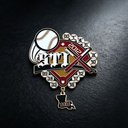 カスタムエナメルチームピンバッジ。