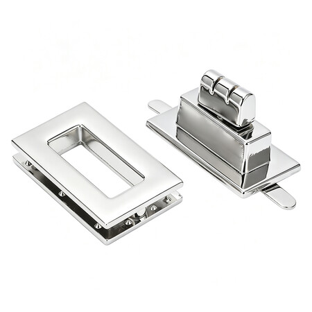 Luxury Twist Lock Fastener with Custom Branded Logo Engraving.