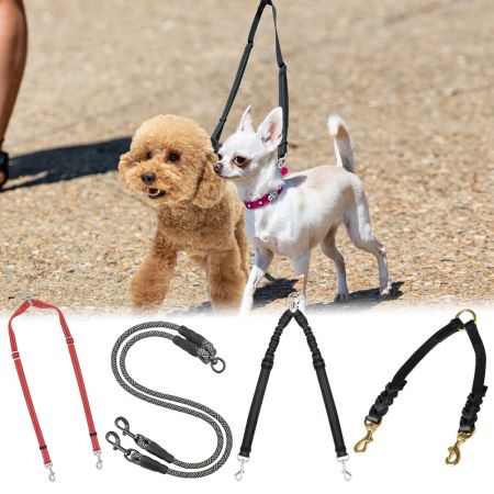 Guinzaglio doppio personalizzato per cani