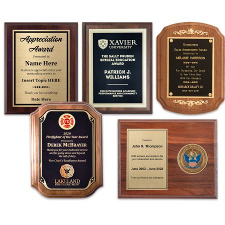 Custom Wooden Award Plaque