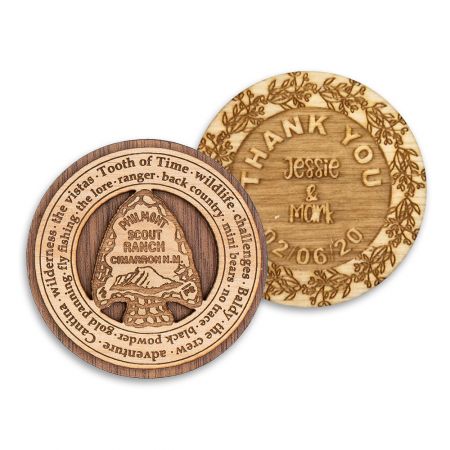 Custom Wooden Coin - Personalized Wooden Coin