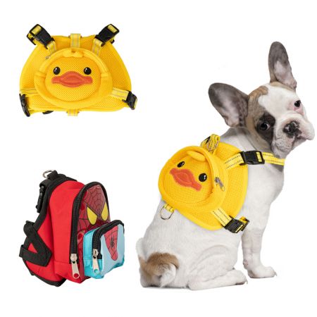 小型犬用バックパックハーネス。