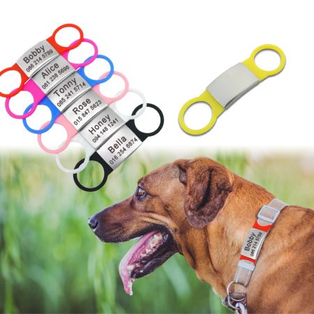 Targhetta per Cani in Silicone Incisa.