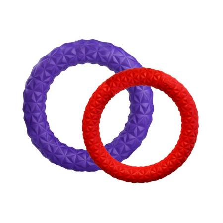 Juguete para perros en forma de anillos.