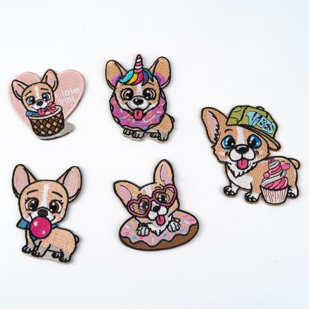 Embroidery Dog Magnet Refrigerator - Creative Embroidery Corgi Refrigerator Magnets
