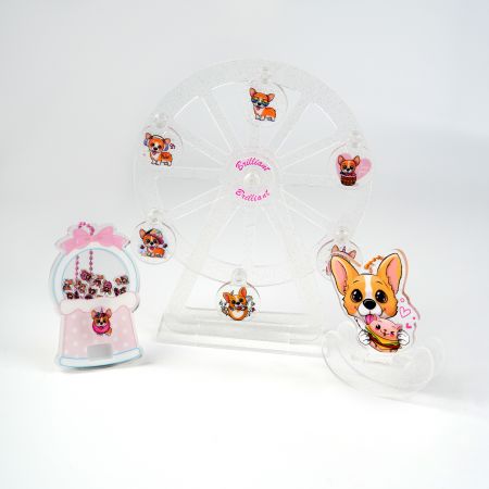 Acrylic Promotional In Stock - Durable UV Printed Acrylic Charms Wholesale