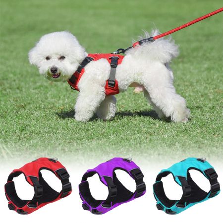 Peitoral de Malha Xadrez para Cão com Gravata Borboleta.