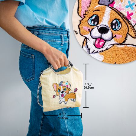 Wholesale Embroidery Nylon Hobo Bags.