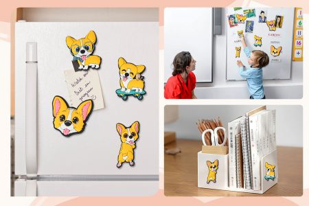 Versatile Promotional PVC Rubber Dog Magnets
