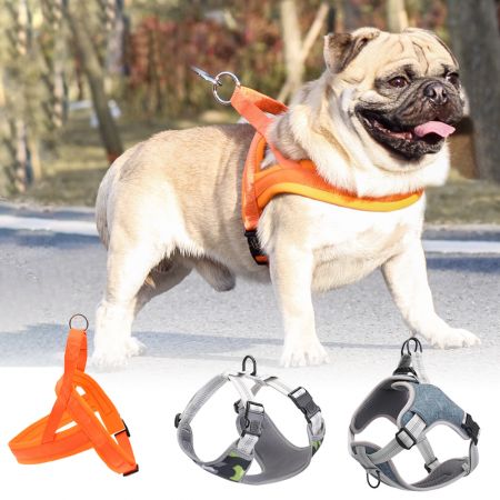 Harness לכלב מרופד ניאופרן בסיטונאות - Harness לכלב מרופד ללא משיכה בסיטונאות