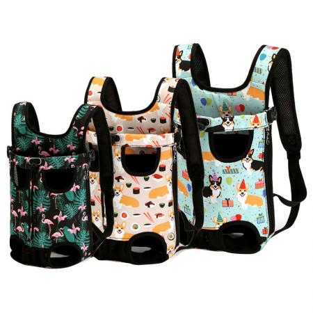 Borsa per trasporto animali con tasca frontale.