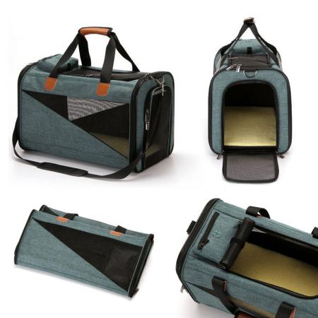 Borsa per trasporto cani con tappetino.