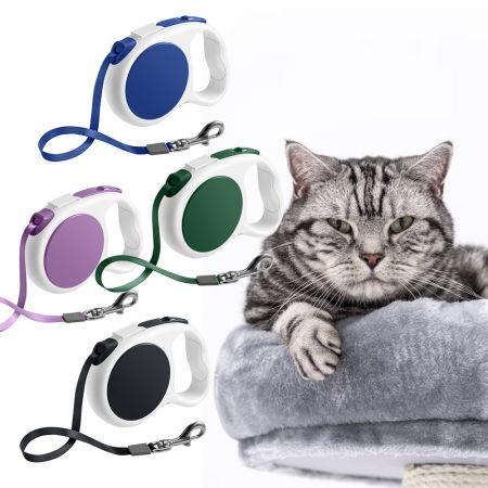 Pattern Retractable Cat Leash.