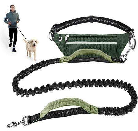 Sabuk Lari Dengan Tali Anjing Bungee.