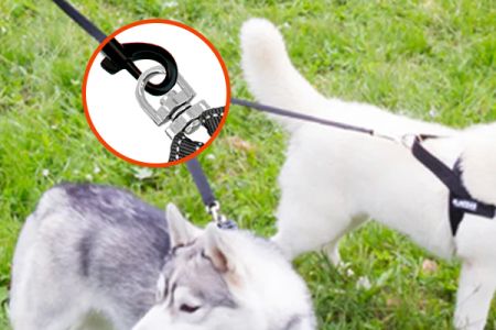 Divisore per guinzaglio per due cani - Libertà senza attorcigliamenti per i cani