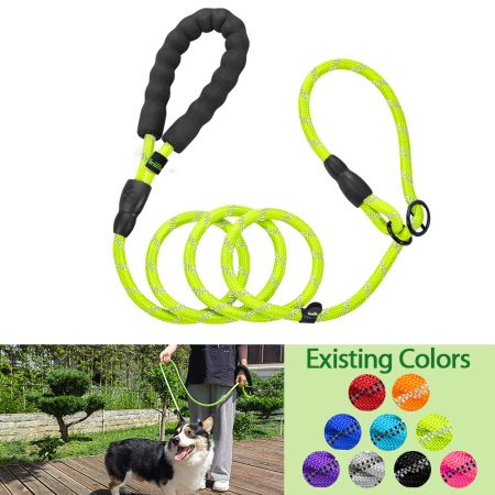 Laisse à glissière pour chien de 6 pieds en stock - Laisse sans traction pour grand chien